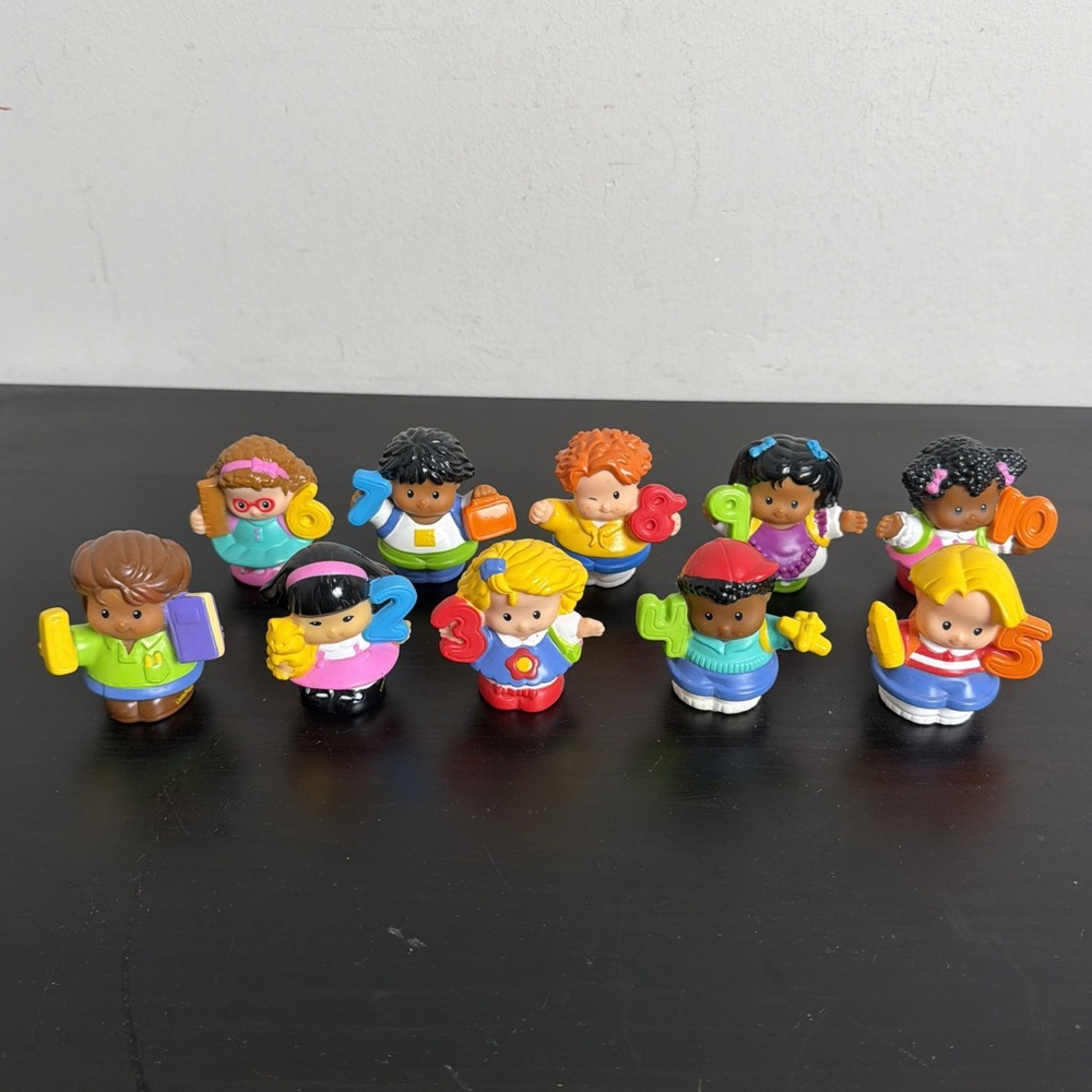 Fisher Price Little People Time to Learn Lot of 10 School Preschool Figures LP
